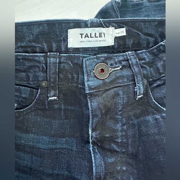 TALLEY DARK BLUE DISTRESSED JEANS - Picture 6 of 10